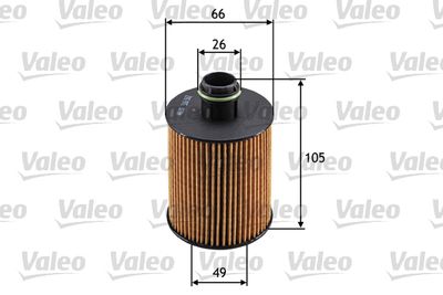 YAĞ FİLTRESİ Euro5 DOBLO 10 ASTRA J 09 CORSA D-LINEA-PUNTO-BRAVO-ALFA 159 09 1.3-1.6JTD-1.9D - VALEO