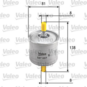 YAKIT FİLTRESİ BENZİN FORD FIESTA IV 1.25I 16V-KA I 1.3I - VALEO