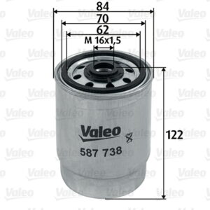 YAKIT FİLTRESİ VOLVO S60 2.4D 2001-2010 S80 01-06 V70 II 2.4D 01-07 XC70 02-07 XC90 05-14 - VALEO