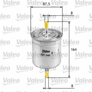 YAKIT FİLTRESİ K.Ç TIP VOLVO S40 99-04 S60 01 10 S80 98-06 XC70 XC90 2.5T 3.2 02 14 V40 99-04 C70 00-05 TIRNAKLI - VALEO