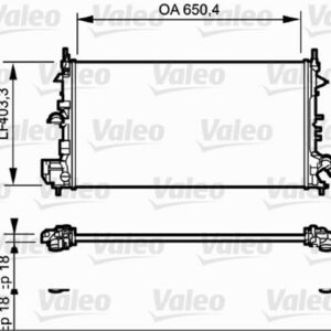 RADYATÖR OPEL VECTRA C 1.6 Z16XEP - VALEO