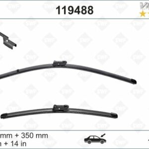 SWF VisioFlex Flat Blade X2 700 350 mm FORD FIESTA VII 04/17 - VALEO