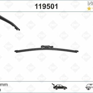 SWF VİSİOFLEX FLAT BLADE X1 380 MM ARKA LAND ROVER RANGE ROVER 15 SWF MUZ TİPİ SİLECEK BİNEK - VALEO