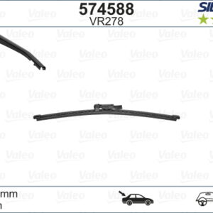 SİLENCİO VR278 X1 400MM ARKA VIVARO SİLENCİO X-TRM FLAT BLADE MUZ TİPİ SİLECEK BİNEK - VALEO