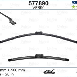 SİLENCİO VF890 X2 750 500MM ÖN FORD TRANSIT SİLENCİO X-TRM FLAT BLADE MUZ TİPİ SİLECEK BİNEK - VALEO