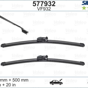 SİLENCİO VF932 X2 600 500MM ÖN LAND ROVER SİLENCİO X-TRM FLAT BLADE MUZ TİPİ SİLECEK BİNEK - VALEO