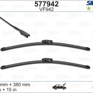 SİLENCİO VF942 X2 650 380MM ÖN CAPTUR SİLENCİO X-TRM FLAT BLADE MUZ TİPİ SİLECEK BİNEK - VALEO