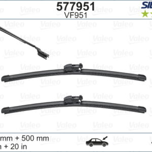 SİLENCİO VF951 X2 650 500MM ÖN BMW X3-X4 SİLENCİO X-TRM FLAT BLADE MUZ TİPİ SİLECEK BİNEK - VALEO