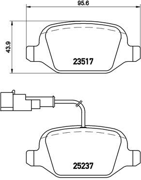 ARKA BALATA ALFA ROMEO MITO 0.9 1.4-1.4 TB-1.4 TURBO-1.3 JTDM 1.6JTDM 09/2008 13 - VALEO