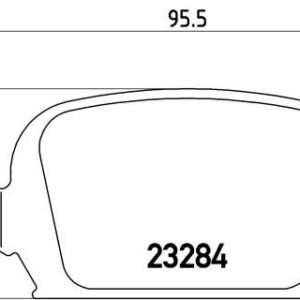 ARKA BALATA CORSA C 1.4 1.7 CDTİ 1.8 09/00 TIGRA TWINTOP 1.3 CDTİ 6.04 - VALEO