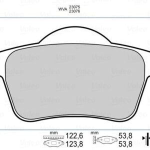 ARKA BALATA VOLVO S60 2000-2010 S80 1998-2006 V70 97-07 XC70 97-07 S70 97-00 - VALEO