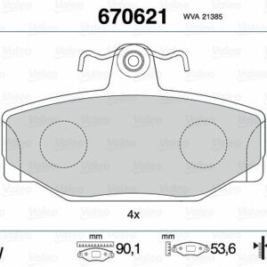 ARKA BALATA VOLVO V70 2.0T 2.3 2.5 XC70 2.4T S70 740 760 780 940 S90 V90 - VALEO