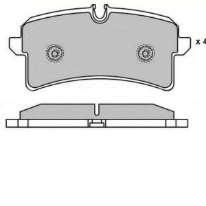 ARKA DİSK FREN BALATASI AUDI A8 2.0/3.0D 09/11 AUDI A8 QUATTRO 3.0/4.0/4.2/6.3/3.0D/4.2D 11/09 - VALEO