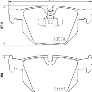 ARKA BALATA BMW E90 E91 05 09 E92 06 10 E93 07 10 E84 X1 09 - VALEO