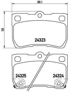 ARKA BALATA LEXUS GS 05-11 LEXUSIS 05-13 - VALEO