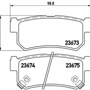 ARKA BALATA DAEWOO MUSSO 2.2 TD-2.9 TD 99 SSANGYONG KORANDO 2.3-2.9TD 98 43.5x98.8x15.6 - VALEO