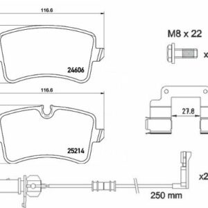 ARKA DİSK FREN BALATASI AUDI A8 QUATTRO 3.0D/4.0/4.2D 09/13 - VALEO