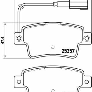 ARKA BALATA PUNTO EVO 1.4 16V-1.4 ABARTH-1.3DMTJ 09 12 1.6DMTJ 09 12 0.9 12 1.2 12 - VALEO