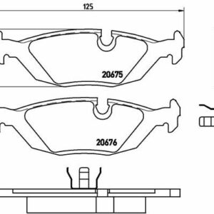 ARKA BALATA BMW E30 316-318-320-323-325-324TD-E28 520-525-528-535-524-628-635-728-732-735-745 - VALEO