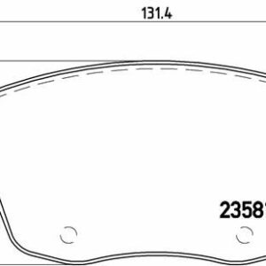 ARKA DİSK FREN BALATASI HONDA PILOT 3.0 01/17 - VALEO