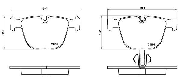 ARKA BALATA BMW 5 GRAN TURISMO F07 09 535i XDRIVE/550i/530D/535D 09/10 BMW 7 F01 F02 F03 - VALEO