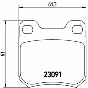 ARKA DİSK FREN BALATASI CADILLAC CATERA 04.99 - 09.01 OPEL OMEGA 03-94 - 07.03 - VALEO