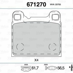 ARKA BALATA VOLVO 850 91-96 C70 97-05 S70 97-00 V70 97-00 940 94-98 - VALEO