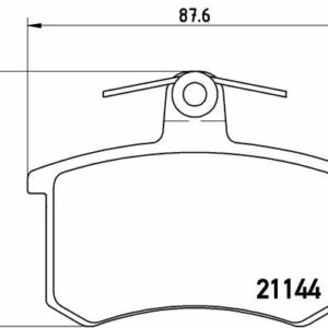 ARKA BALATA AUDI A4 95-00 A6 94-07 A8 95-00 80-100-100 AVANT - VALEO