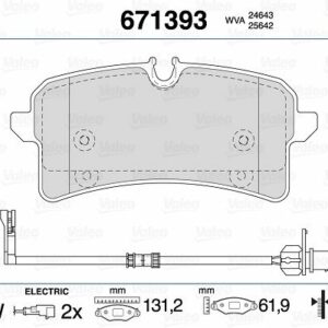 ARKA DİSK FREN BALATASI AUDI A8 QUATTRO 4.0/4.2/6.3/4.2D 11/09 - 01/18 - VALEO