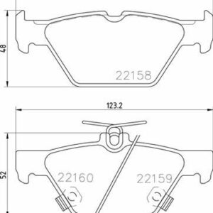 ARKA DİSK FREN BALATASI SUBARU LEVORG 1.6 03/15 SUBARU OUTBACK 2.0/2.5 03/15 - VALEO