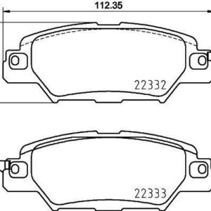 ARKA DİSK FREN BALATASI MAZDA CX5 2.0/2.2D/2.5 11/11 MAZDA MX5 1.5/2.0 01/16 - VALEO