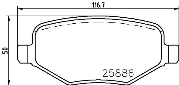 ARKA DİSK FREN BALATASI FORD EXPLORER 3.5 01/11 - VALEO