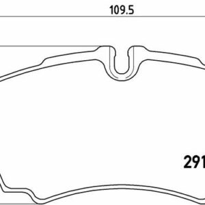 ARKA DİSK FREN BALATASI FORD TRANSIT 300 2.3 04/06 FORD TRANSIT 330 2.3 04/06 - VALEO