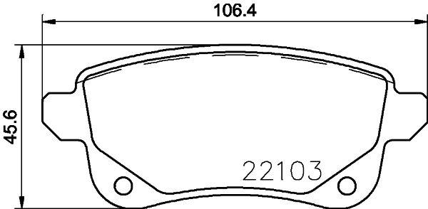 ARKA DİSK FREN BALATASI RENAULT GRAND SCENİC 1.2 01/13 SCENİC 12/08 - VALEO