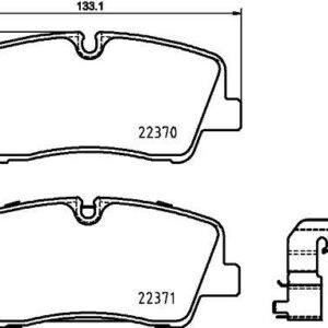 ARKA DİSK FREN BALATASI HYUNDAI H350 2.5D 04/15 - VALEO