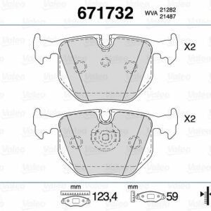 ARKA BALATA BMW E46 00-05 E38 96-01 E83 04 E53 00 R.ROVER 4.2 4.4 3.0TD6 3.6TD8 06 1 - VALEO