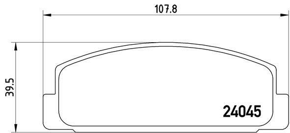 ARKA DİSK FREN BALATASI MAZDA 323 09/89 - 07/94 MAZDA 626 04/92 - 04/97 - VALEO