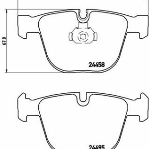 ARKA BALATA BMW X5 F15 85 SDRİVE 25D 30D13 E71 E72 X6 09 F16 F86 XDRİVE30D 35İ 40D 50İ M50D14 - VALEO