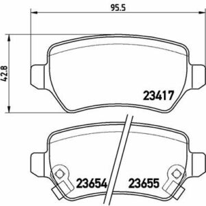 ARKA BALATA ZAFIRA-ZAFIRA VAN 1.6-1.8-2.0-2.2-1.7D-1.9D 05 - VALEO