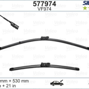 Valeo Silencio X-TRM Flat Blade VM974 X2 530 475 mm PORSCHE CAYENNE 9YA ; VW TOUAREG CR7 9Y1955329 - VALEO