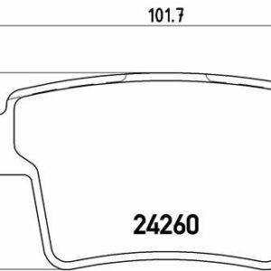 DİSK FREN BALATASI ARKA FORD EUROPE MONDEO 1.8/2.0/2.5/3.0/2.0D/2.2D 10/00-08/07 - VALEO