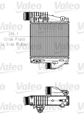 TURBO RADYATÖRÜ PEUGEOT 308 - VALEO