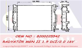 RADYATÖR RENAULT M GANE II 09/02-09/08 - VALEO