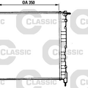 x RADYATÖR CLASSIC CLIO 2 SIRA AL PL SİSTEM - VALEO