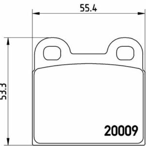 ARKA DİSK FREN BALATASI SAAB 90 2.0 10/84-09/87 SAAB 900 2.0 01/84-12/93 SAAB 9000 2.0 12/85-12/98 - VALEO