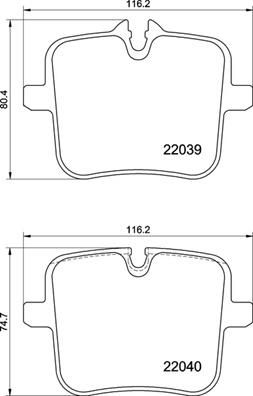 ARKA DİSK FREN BALATASI BMW M5 4.4 09/17 - VALEO