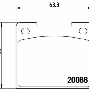 ARKA DİSK FREN BALATASI VOLVO 740 2.0/2.3/2.8 07/82-07/88 VOLVO 740 - VALEO