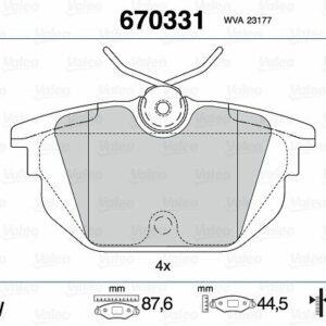 ARKA BALATA BRAVO-BRAVA-MAREA 2.0 96-01 -ALFA 145-146-GTV-SPIDER - VALEO