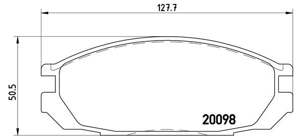 ARKA DİSK FREN BALATASI NISSAN PATROL GR 4.2/2.8D/4.2D 08/87-03/98 - VALEO