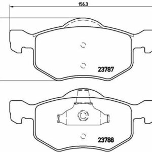 ARKA DİSK FREN BALATASI FORD EXPLORER 3.5 01/11 - VALEO